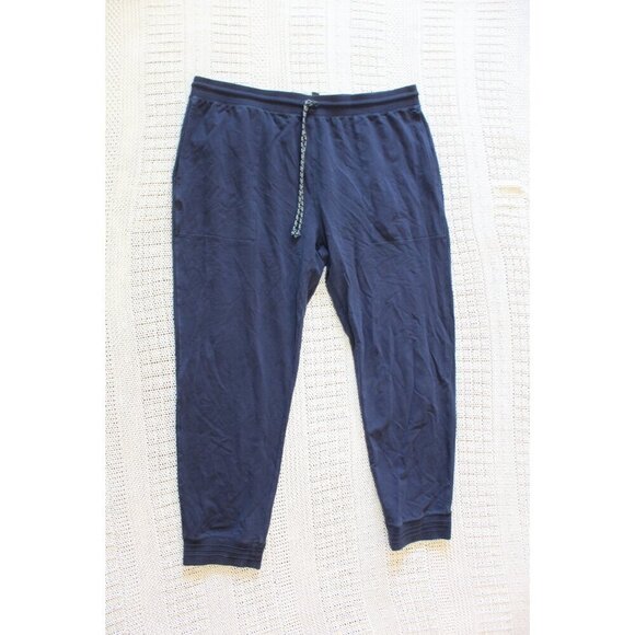Rhone Bolinas Beach Men Jogger Navy Blue Pants Size XXL elastic drawstring waist - Picture 6 of 12